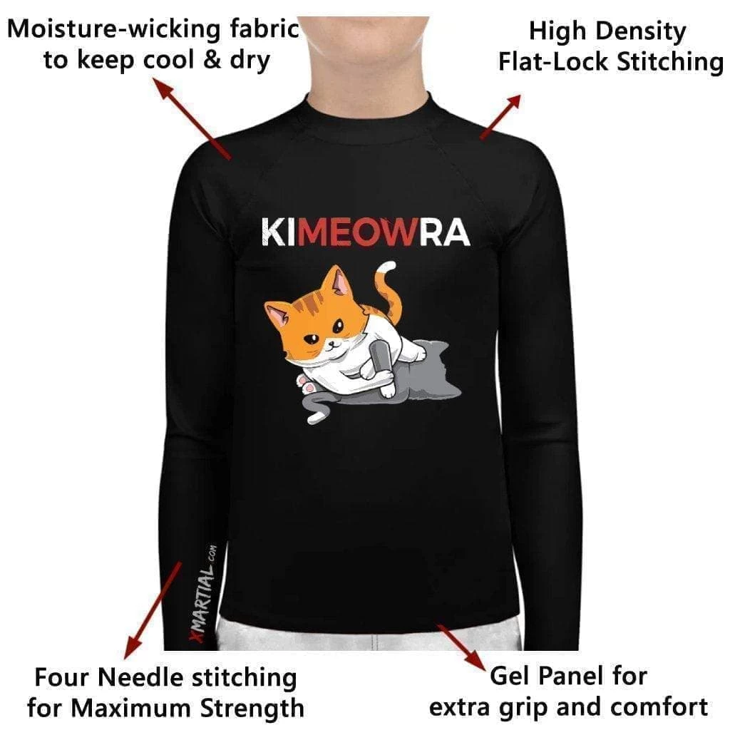 XMARTIAL Kimeowra Kids BJJ Rash Guard 7 XMARTIAL Kimeowra Kids BJJ Rash Guard