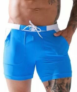 XMARTIAL Streetwear & Athletics Blue Motion Gym Shorts