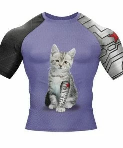 XMARTIAL Lazy Cat Shortsleeve Rash Guard Rash Guards