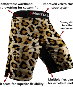XMARTIAL Leopard BJJ/MMA Shorts 9 XMARTIAL Leopard BJJ/MMA Shorts