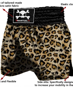 XMARTIAL MMA Shorts Leopard Muay Thai Shorts