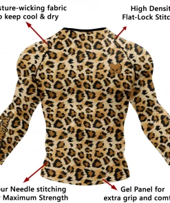 XMARTIAL Leopard Rash Guard Rash Guards