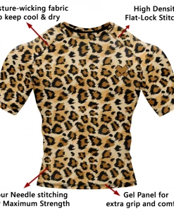 XMARTIAL Leopard Rash Guard Rash Guards