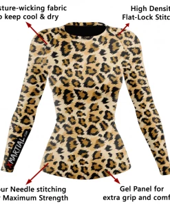 XMARTIAL Leopard Women's Rash Guard