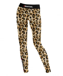 XMARTIAL Leopard Women's Spats Compression Pants