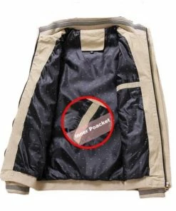 XMARTIAL Alpha Khaki Bomber Jacket