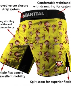 XMARTIAL Little Monkeys Hybrid BJJ/MMA Shorts