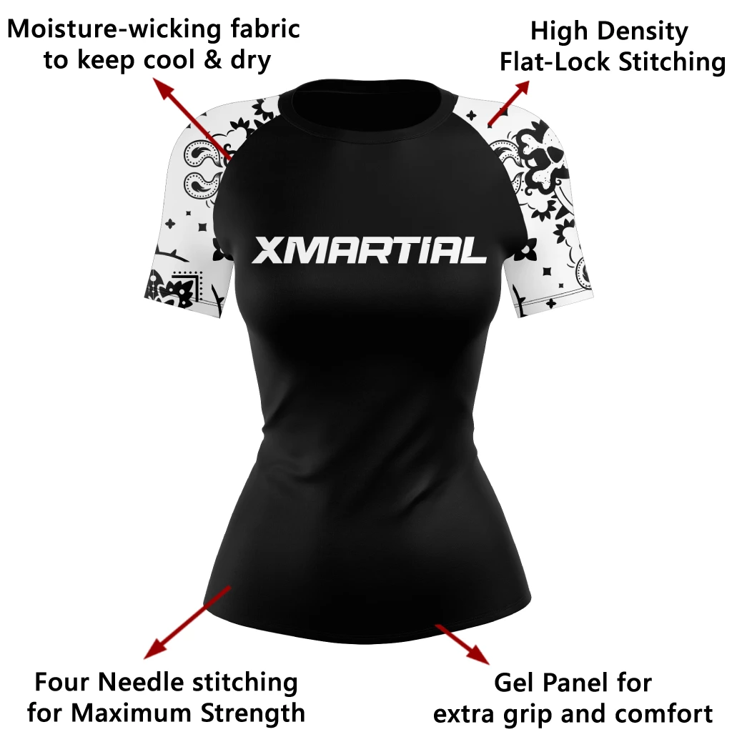 XMARTIAL Rash Guards Mandala Women's Rash Guard 7 XMARTIAL Rash Guards Mandala Women's Rash Guard