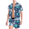 XMARTIAL Tropical Blue Beach Set Coordinates New Arrival