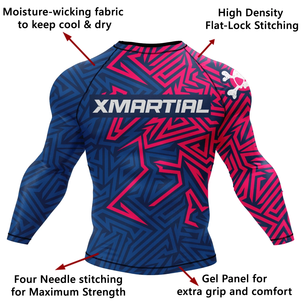 XMARTIAL Maze Rash Guard 6 XMARTIAL Maze Rash Guard