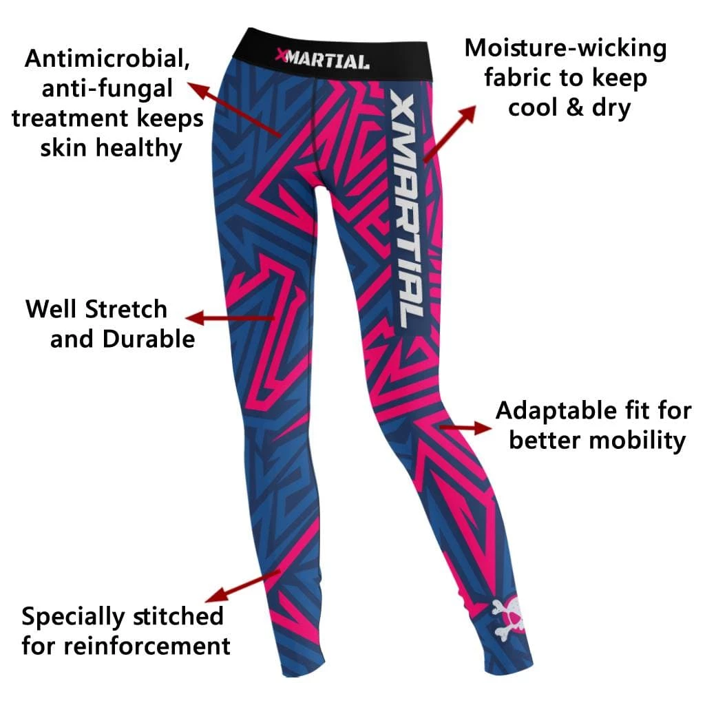 XMARTIAL Maze Women’s Spats Compression Pants 4 XMARTIAL Maze Women’s Spats Compression Pants