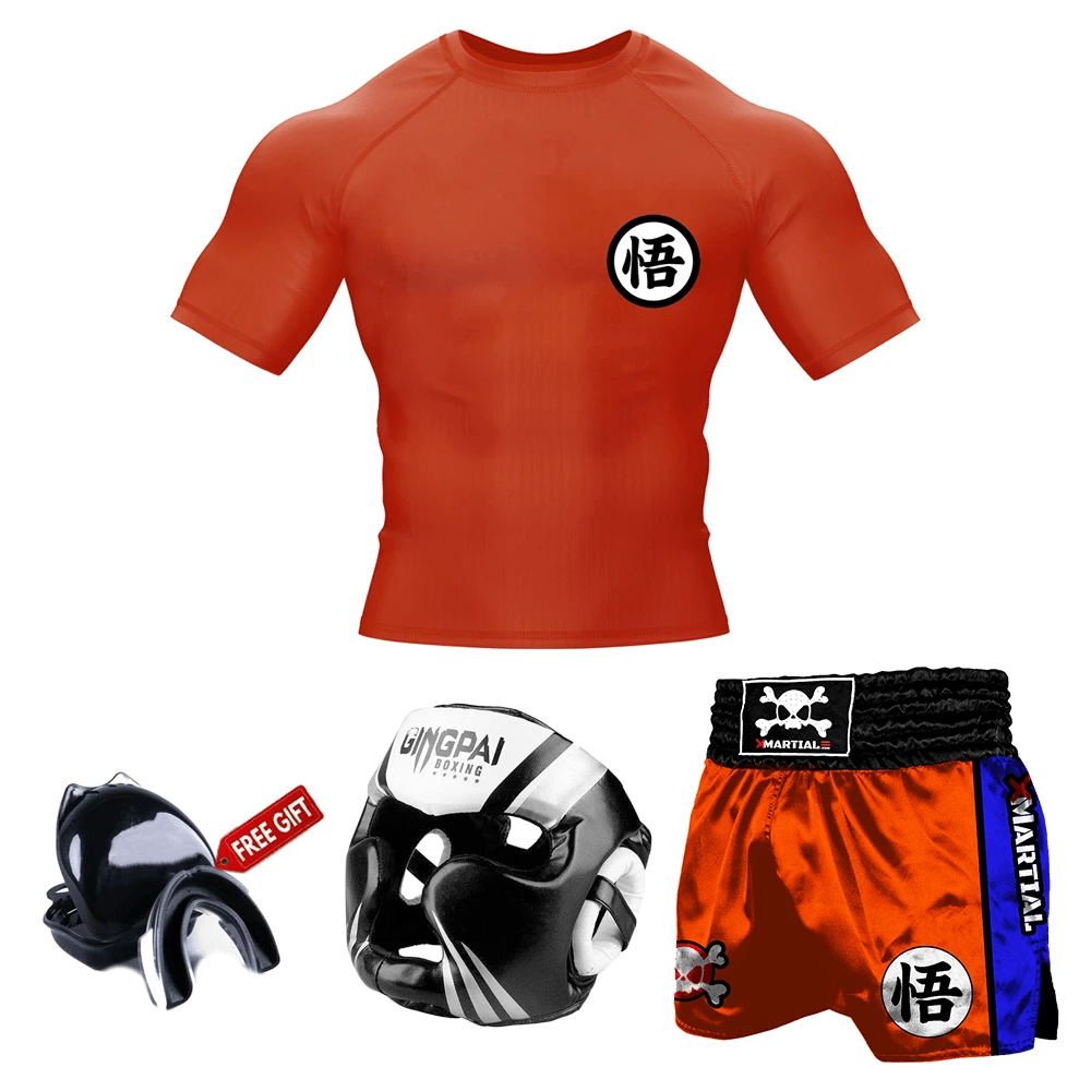 XMARTIAL Goku Orange Muay Thai Gear BJJ Bundles (Best Deals) 5 XMARTIAL Goku Orange Muay Thai Gear BJJ Bundles (Best Deals)