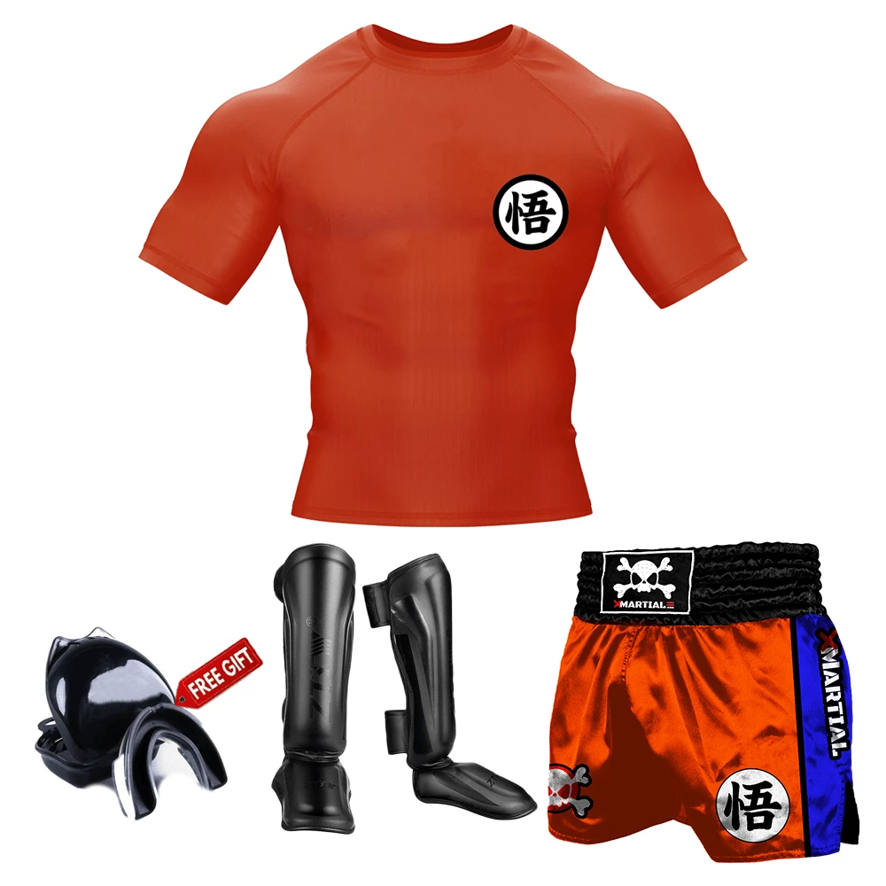 XMARTIAL Goku Orange Muay Thai Gear BJJ Bundles (Best Deals) 6 XMARTIAL Goku Orange Muay Thai Gear BJJ Bundles (Best Deals)