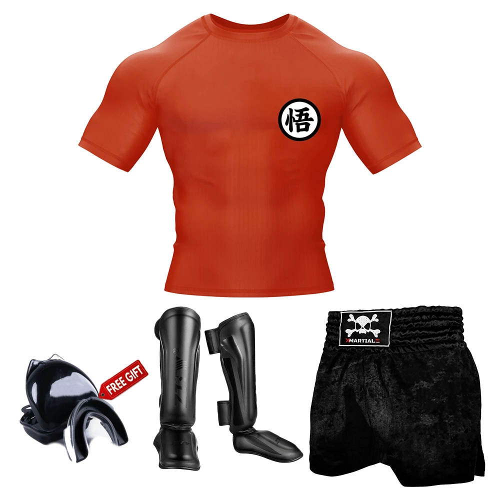 XMARTIAL Goku Orange Muay Thai Gear BJJ Bundles (Best Deals) 10 XMARTIAL Goku Orange Muay Thai Gear BJJ Bundles (Best Deals)