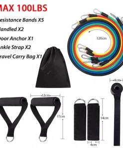 XMARTIAL Training Equipment Muscle Resistance Bands Set
