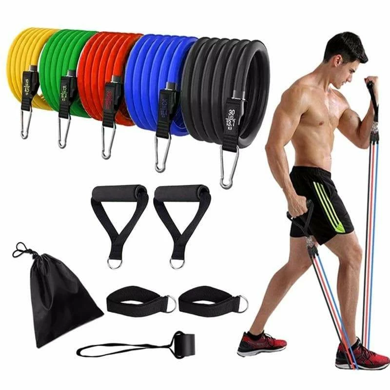 XMARTIAL Training Equipment Muscle Resistance Bands Set 3 XMARTIAL Training Equipment Muscle Resistance Bands Set