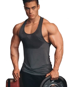 XMARTIAL Streetwear & Athletics Gray Gym Freak Tank Top