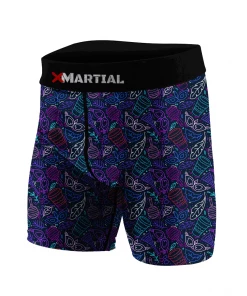 XMARTIAL Neon Carnival BJJ/MMA Compression Shorts