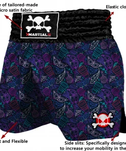 XMARTIAL Neon Carnival Muay Thai Shorts