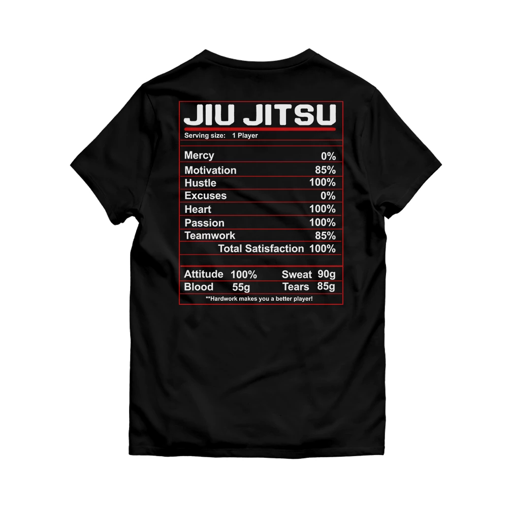 XMARTIAL BJJ Gear Nutrition Label BJJ T-Shirt 4 XMARTIAL BJJ Gear Nutrition Label BJJ T-Shirt