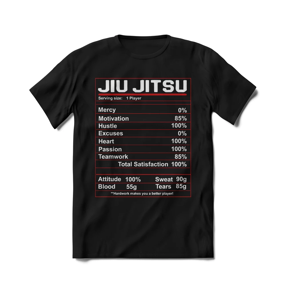 XMARTIAL BJJ Gear Nutrition Label BJJ T-Shirt 3 XMARTIAL BJJ Gear Nutrition Label BJJ T-Shirt
