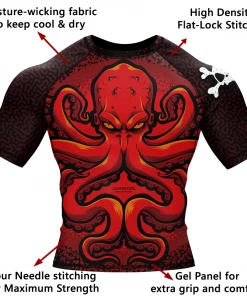 XMARTIAL Octopus Rash Guard Rash Guards 15 XMARTIAL Octopus Rash Guard Rash Guards