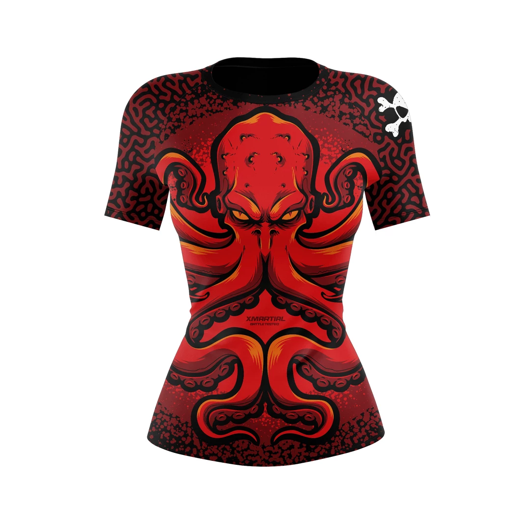 XMARTIAL Octopus Women's Rash Guard Rash Guards 4 XMARTIAL Octopus Women's Rash Guard Rash Guards