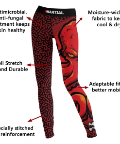 XMARTIAL Octopus Women’s Spats Compression Pants