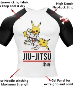 XMARTIAL Pikachu Roll BJJ Rash Guard