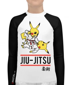 XMARTIAL Pikachu Roll Kids BJJ Rash Guard