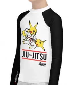 XMARTIAL Pikachu Roll Kids BJJ Rash Guard