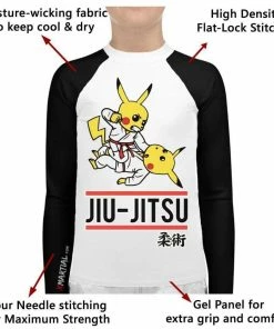 XMARTIAL Pikachu Roll Kids BJJ Rash Guard 9 XMARTIAL Pikachu Roll Kids BJJ Rash Guard
