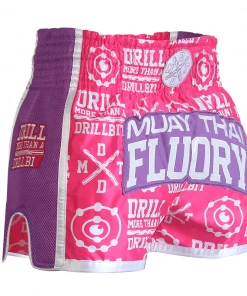XMARTIAL MMA Shorts Pink Drills Muay Thai Shorts