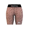 XMARTIAL MMA Shorts Pink Leopard Women's Compression Shorts