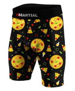 XMARTIAL Pizza Time BJJ/MMA Compression Shorts