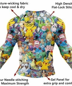 XMARTIAL Pokemon Evo Rash Guard Rash Guards
