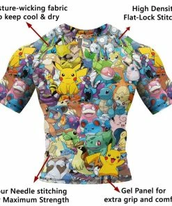XMARTIAL Pokemon Evo Rash Guard Rash Guards