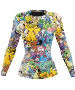 XMARTIAL Rash Guards Pokemon Evo Women’s Rash Guard