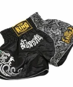 XMARTIAL Power Fight Black Muay Thai Shorts