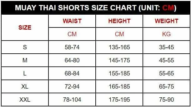 XMARTIAL Power Fight Red Muay Thai Shorts MMA Shorts 5 XMARTIAL Power Fight Red Muay Thai Shorts MMA Shorts