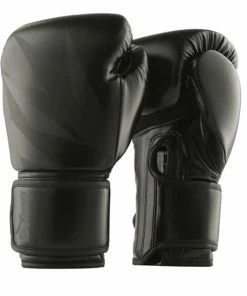 XMARTIAL Black Pro Muay Thai Boxing Gloves Muay Thai Gear