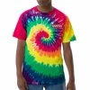 XMARTIAL New Arrival Rainbow Oversized Tie-Dye T-Shirt