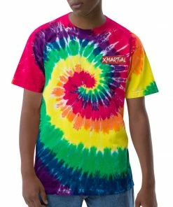 XMARTIAL New Arrival Rainbow Oversized Tie-Dye T-Shirt