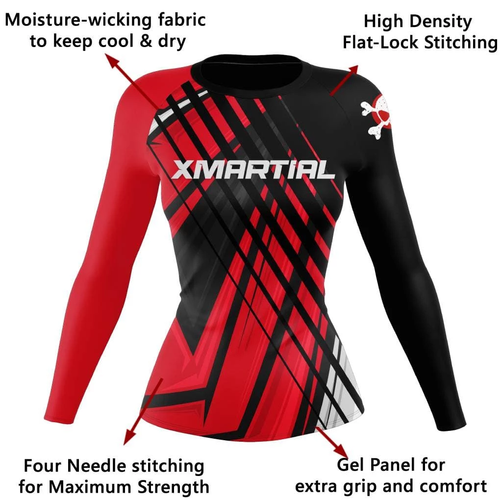 XMARTIAL Rave Women's Rash Guard Rash Guards 7 XMARTIAL Rave Women's Rash Guard Rash Guards
