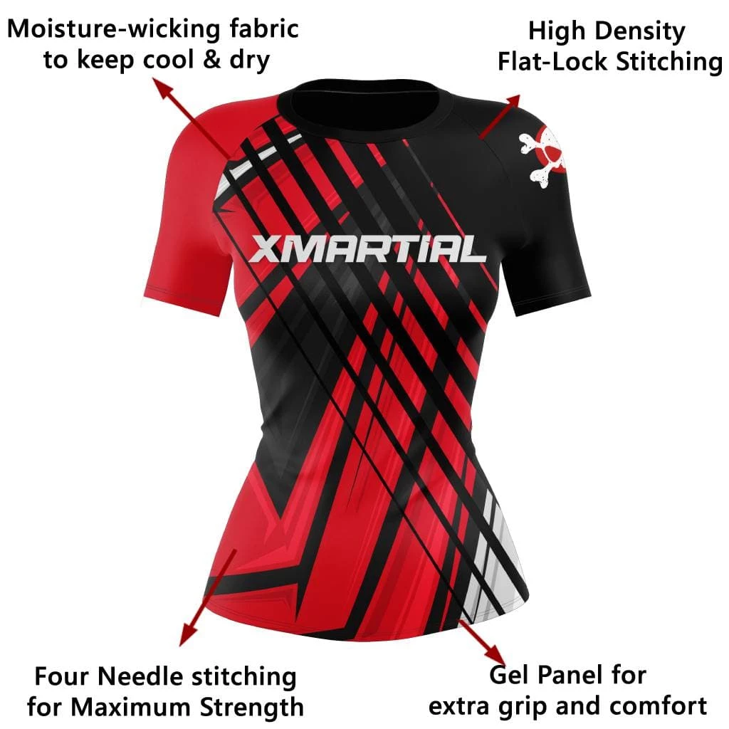 XMARTIAL Rave Women's Rash Guard Rash Guards 8 XMARTIAL Rave Women's Rash Guard Rash Guards
