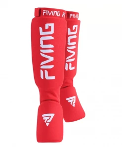 XMARTIAL Muay Thai Shin Guards Red Battle Forge Shin Guards