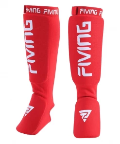 XMARTIAL Muay Thai Shin Guards Red Battle Forge Shin Guards