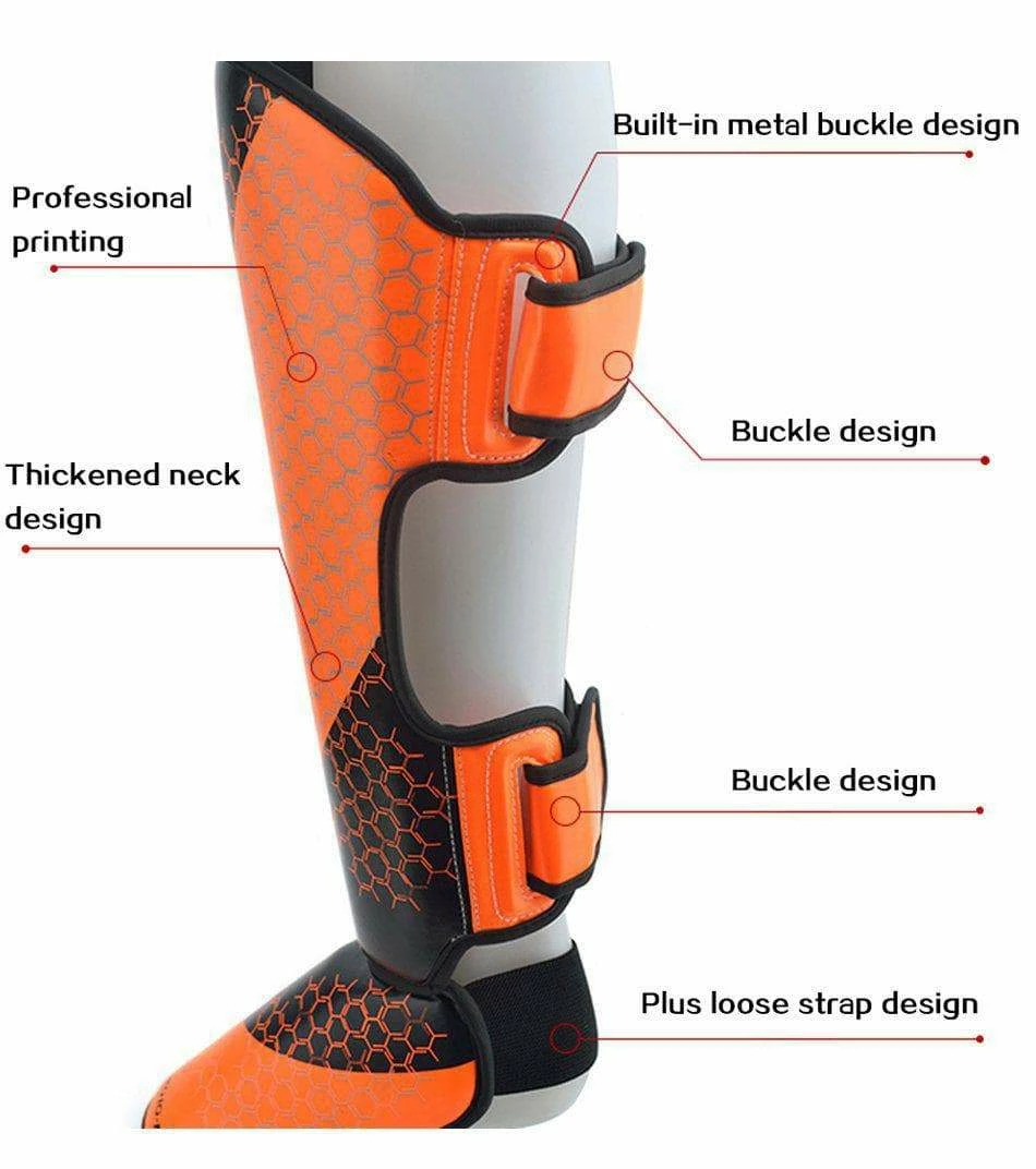 XMARTIAL Red Combat Muay Thai Shin Guards 4 XMARTIAL Red Combat Muay Thai Shin Guards