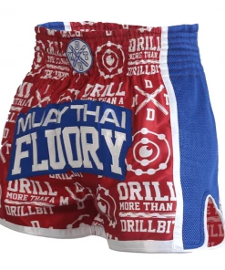 XMARTIAL Red Drills Muay Thai Shorts MMA Shorts