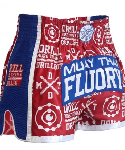 XMARTIAL Red Drills Muay Thai Shorts MMA Shorts